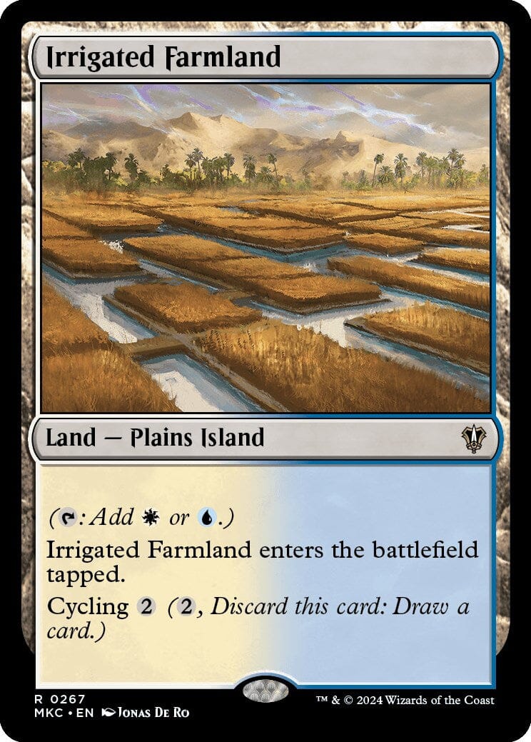 Irrigated Farmland [Murders at Karlov Manor Commander] MTG Single Magic: The Gathering  | Multizone: Comics And Games