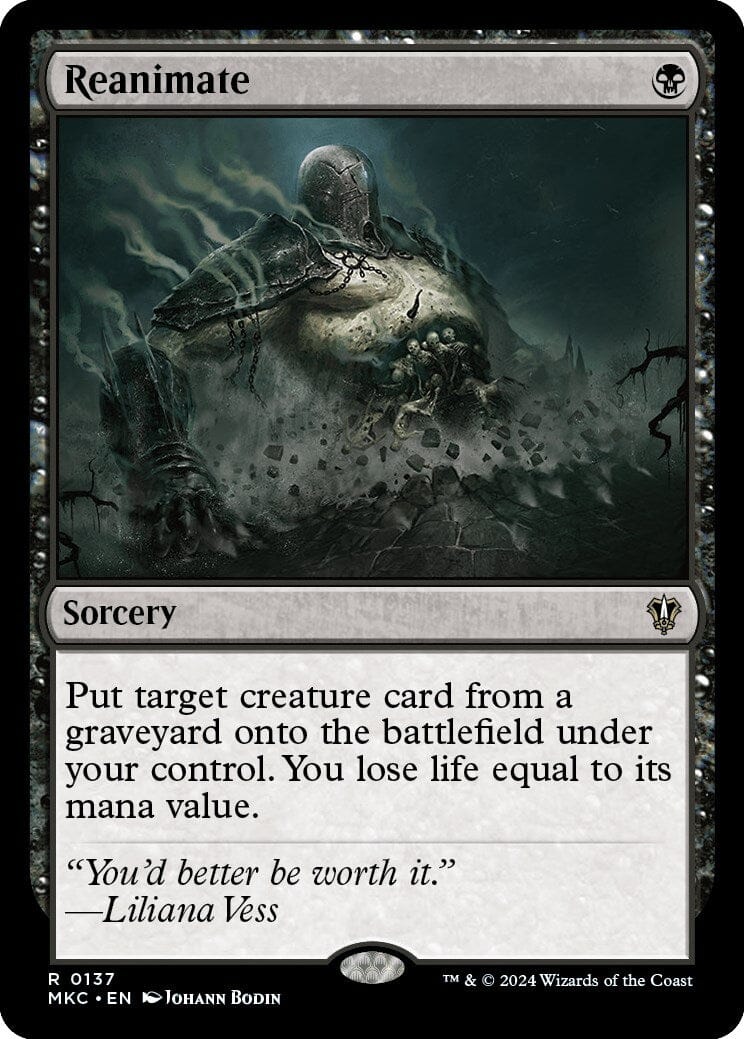 Reanimate [Murders at Karlov Manor Commander] MTG Single Magic: The Gathering  | Multizone: Comics And Games