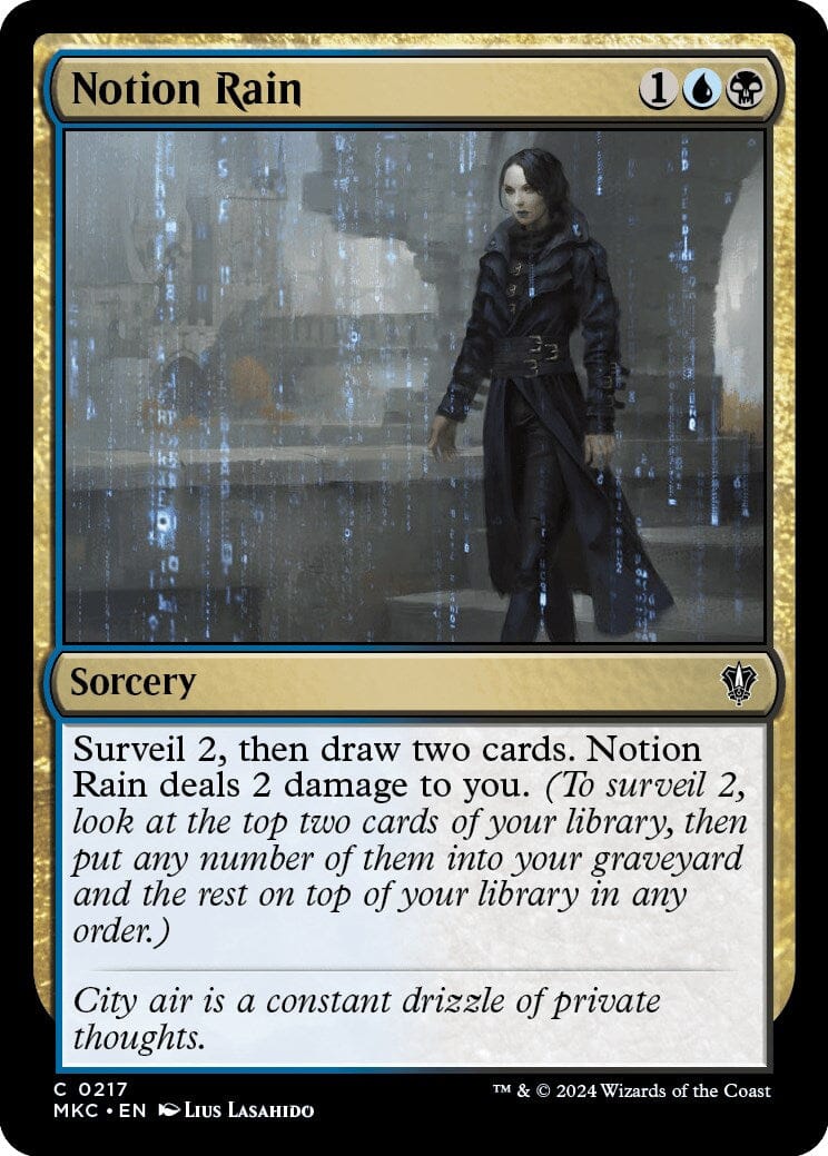 Notion Rain [Murders at Karlov Manor Commander] MTG Single Magic: The Gathering  | Multizone: Comics And Games
