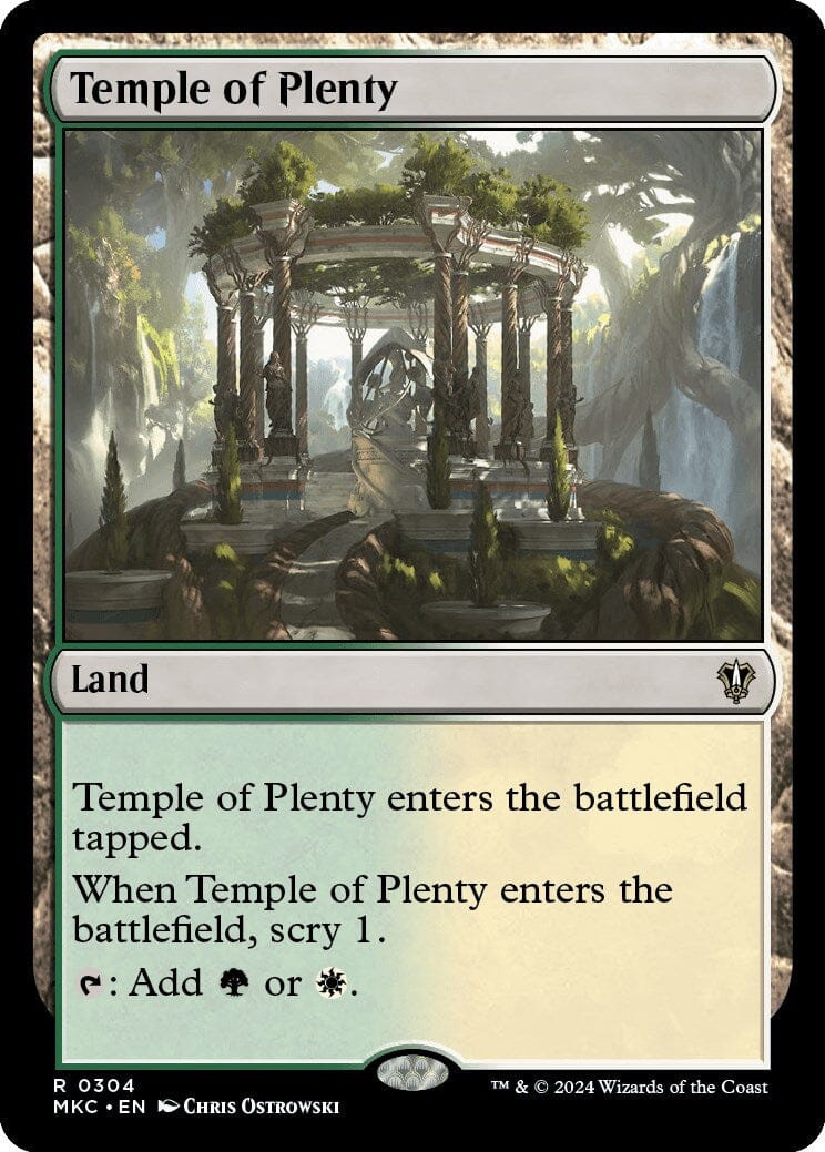 Temple of Plenty [Murders at Karlov Manor Commander] MTG Single Magic: The Gathering  | Multizone: Comics And Games