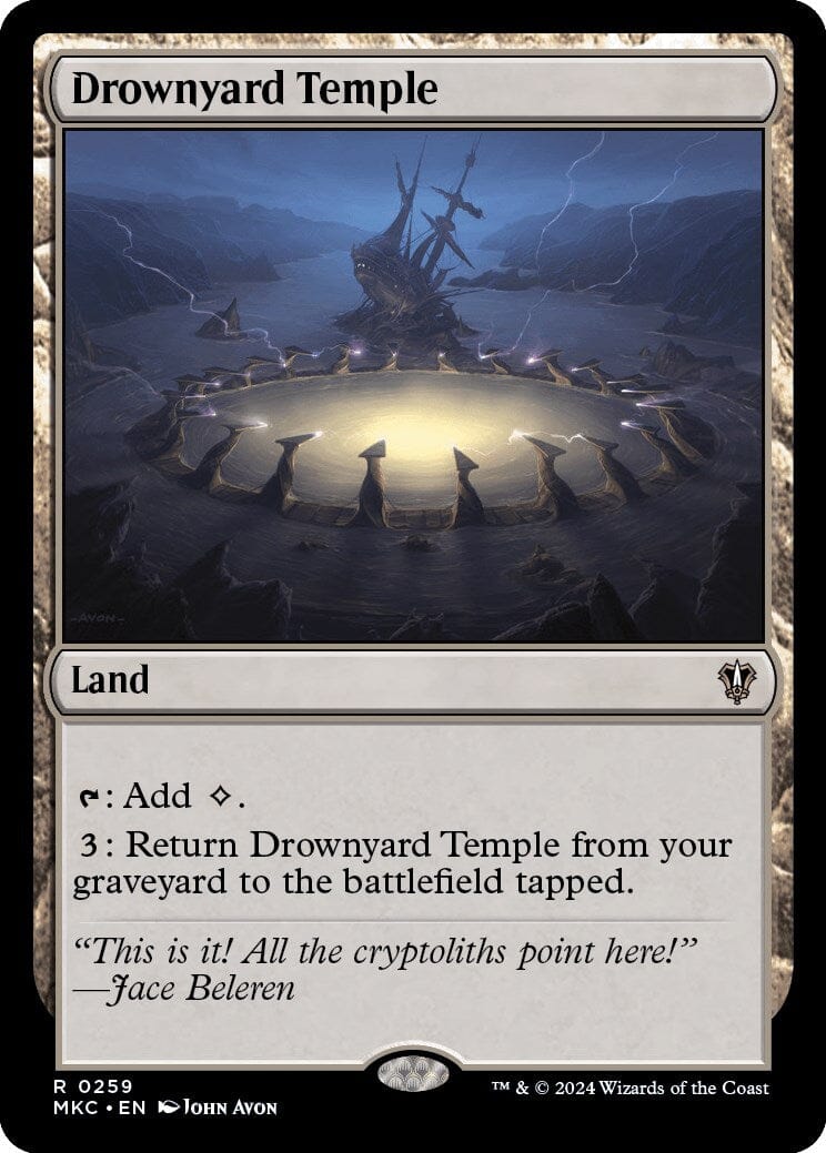 Drownyard Temple [Murders at Karlov Manor Commander] MTG Single Magic: The Gathering  | Multizone: Comics And Games