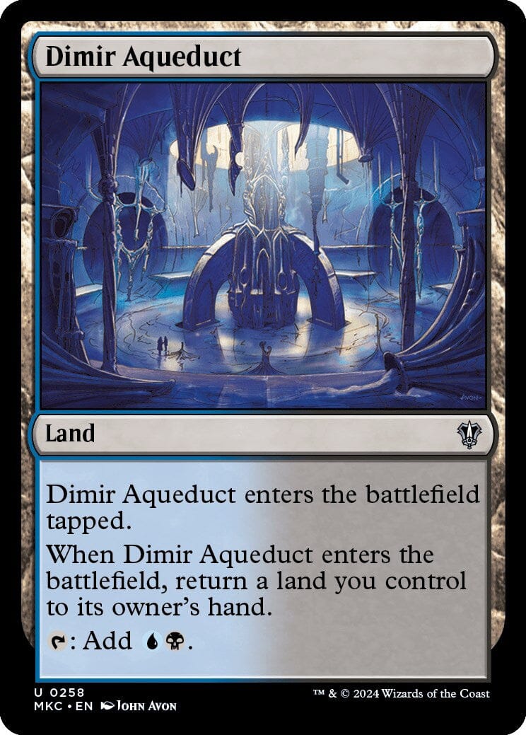 Dimir Aqueduct [Murders at Karlov Manor Commander] MTG Single Magic: The Gathering  | Multizone: Comics And Games