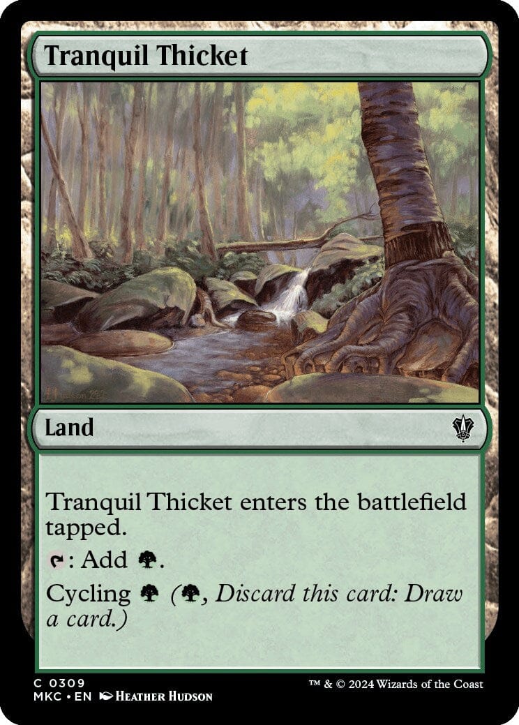 Tranquil Thicket [Murders at Karlov Manor Commander] MTG Single Magic: The Gathering  | Multizone: Comics And Games