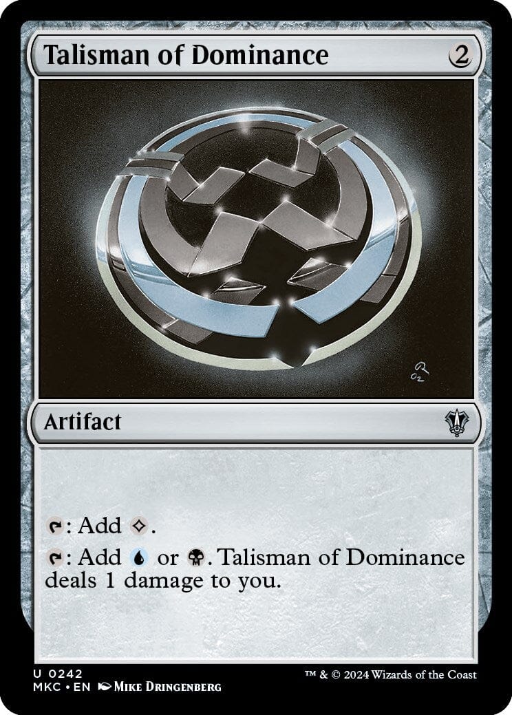 Talisman of Dominance [Murders at Karlov Manor Commander] MTG Single Magic: The Gathering  | Multizone: Comics And Games