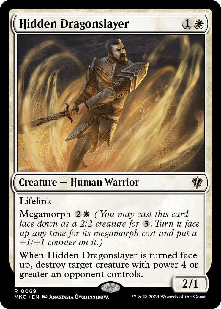 Hidden Dragonslayer [Murders at Karlov Manor Commander] MTG Single Magic: The Gathering  | Multizone: Comics And Games