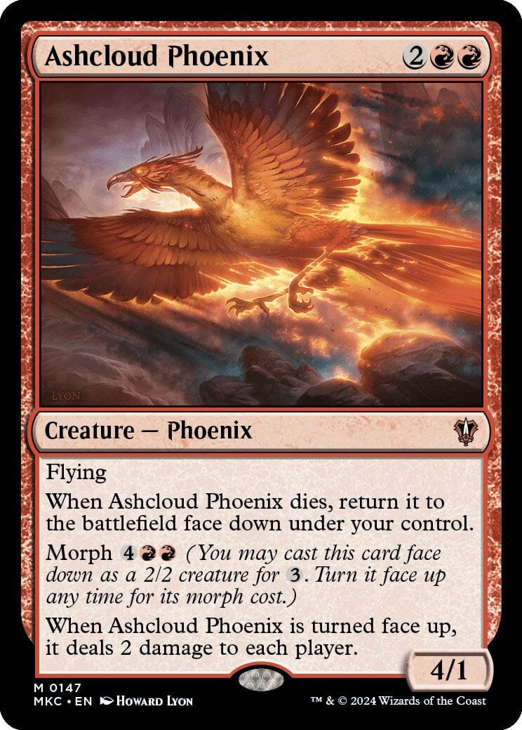 Ashcloud Phoenix [Murders at Karlov Manor Commander] MTG Single Magic: The Gathering  | Multizone: Comics And Games