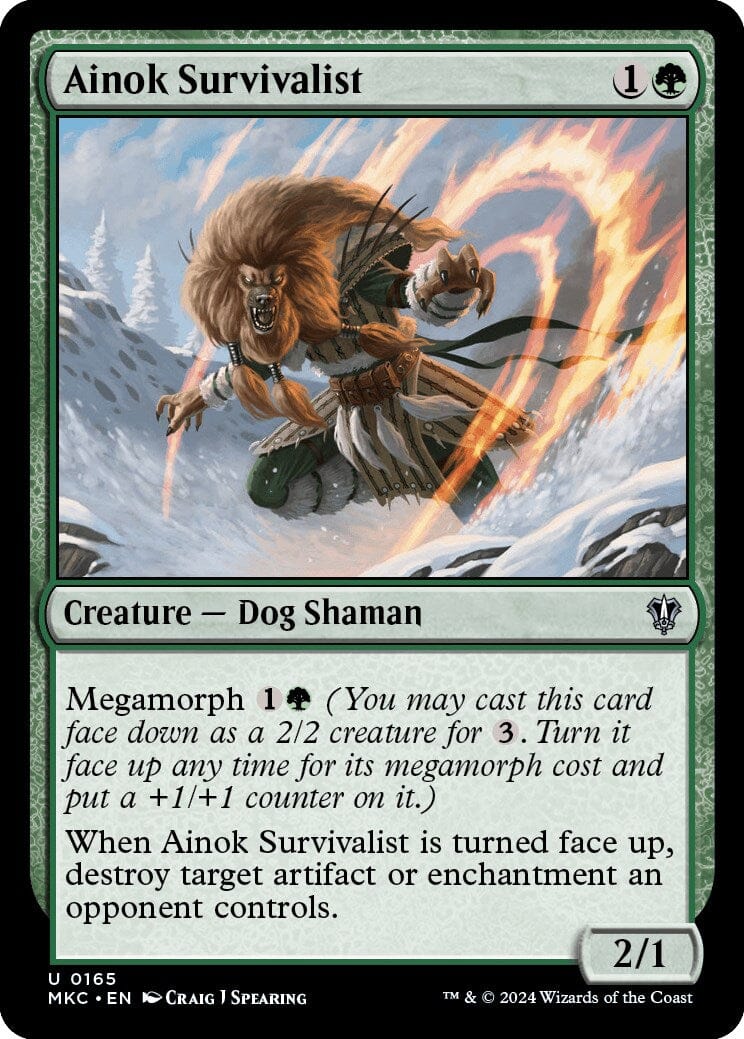 Ainok Survivalist [Murders at Karlov Manor Commander] MTG Single Magic: The Gathering  | Multizone: Comics And Games