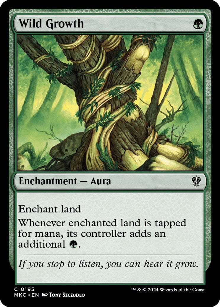 Wild Growth [Murders at Karlov Manor Commander] MTG Single Magic: The Gathering  | Multizone: Comics And Games