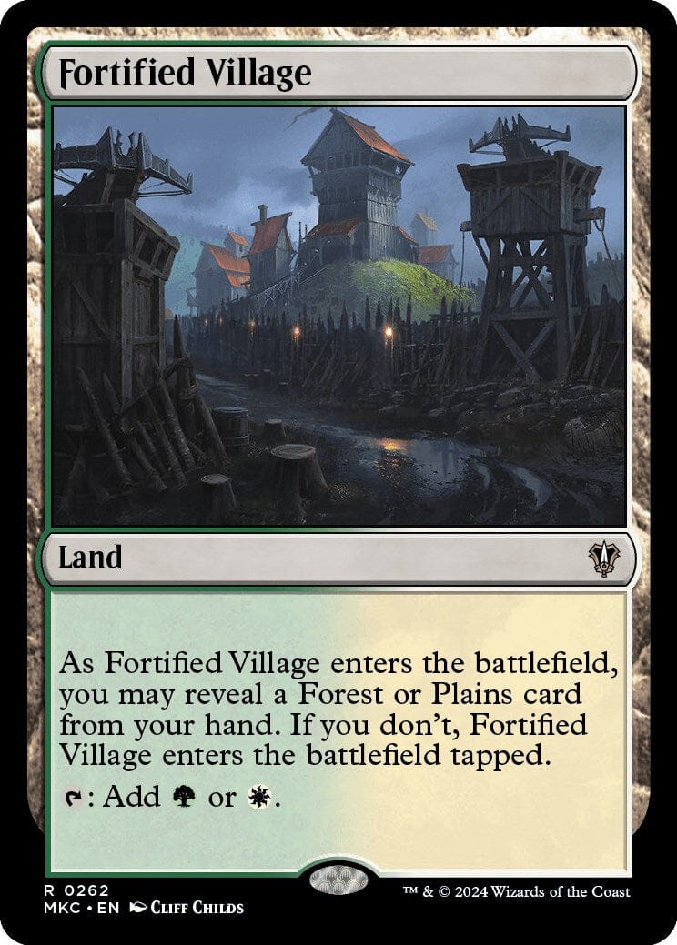 Fortified Village [Murders at Karlov Manor Commander] MTG Single Magic: The Gathering  | Multizone: Comics And Games