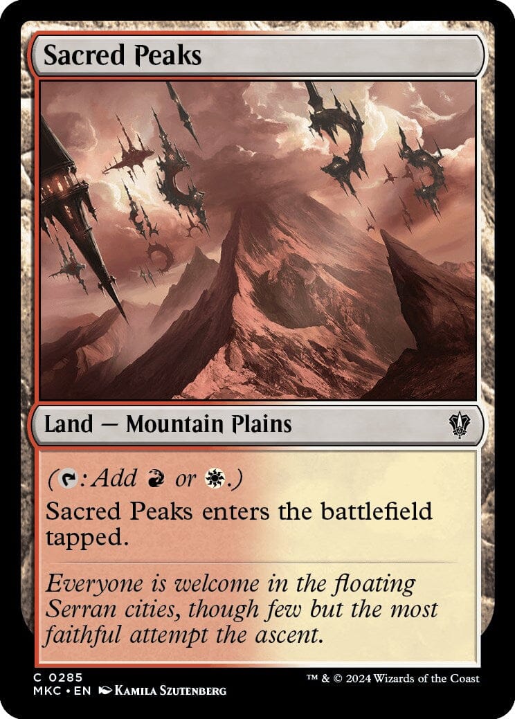 Sacred Peaks [Murders at Karlov Manor Commander] MTG Single Magic: The Gathering  | Multizone: Comics And Games