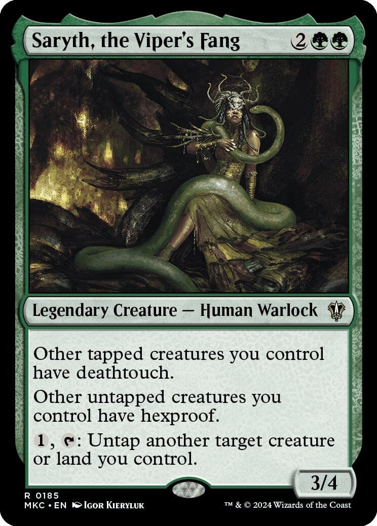 Saryth, the Viper's Fang [Murders at Karlov Manor Commander] MTG Single Magic: The Gathering  | Multizone: Comics And Games