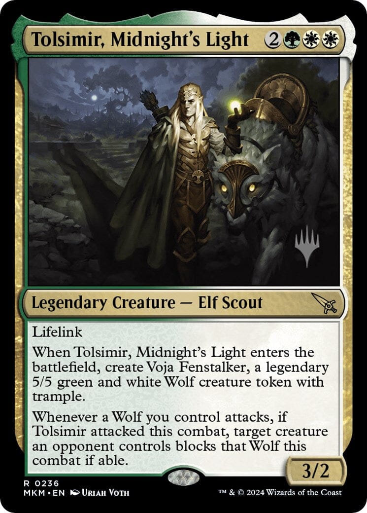 Tolsimir, Midnight's Light (Promo Pack) [Murders at Karlov Manor Promos] MTG Single Magic: The Gathering  | Multizone: Comics And Games