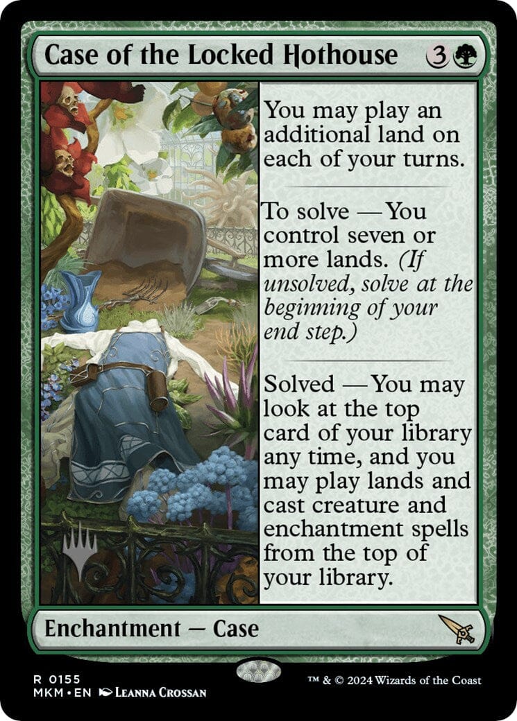 Case of the Locked Hothouse (Promo Pack) [Murders at Karlov Manor Promos] MTG Single Magic: The Gathering  | Multizone: Comics And Games