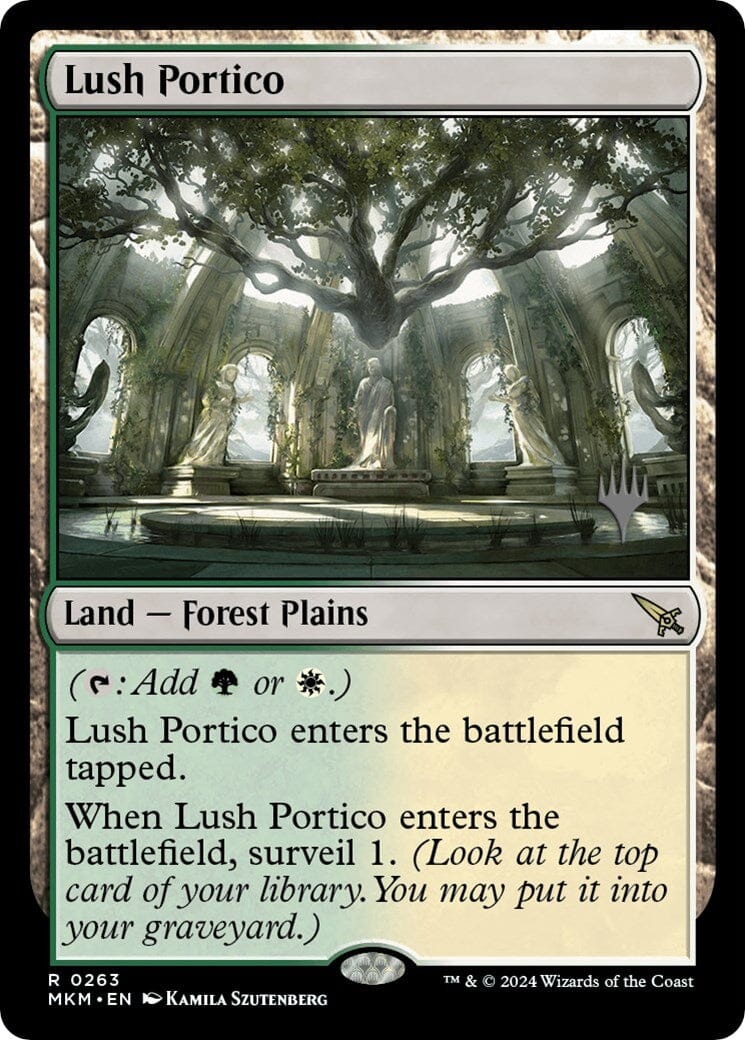 Lush Portico (Promo Pack) [Murders at Karlov Manor Promos] MTG Single Magic: The Gathering  | Multizone: Comics And Games
