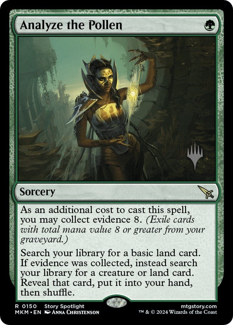 Analyze the Pollen (Promo Pack) [Murders at Karlov Manor Promos] MTG Single Magic: The Gathering  | Multizone: Comics And Games