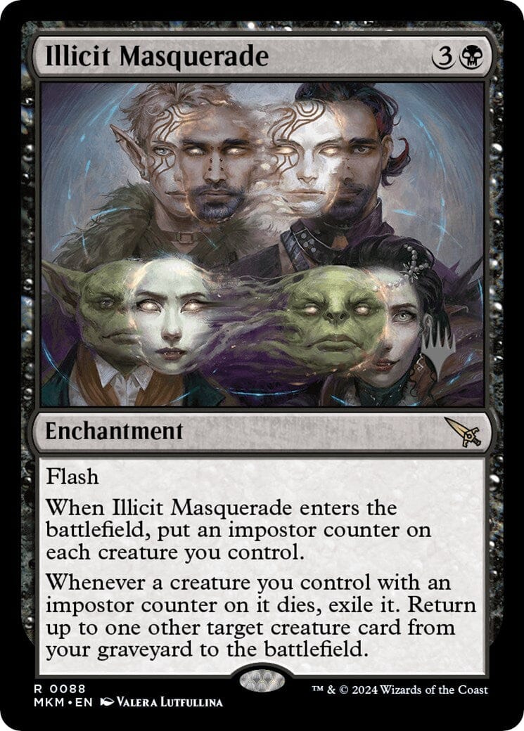 Illicit Masquerade (Promo Pack) [Murders at Karlov Manor Promos] MTG Single Magic: The Gathering  | Multizone: Comics And Games