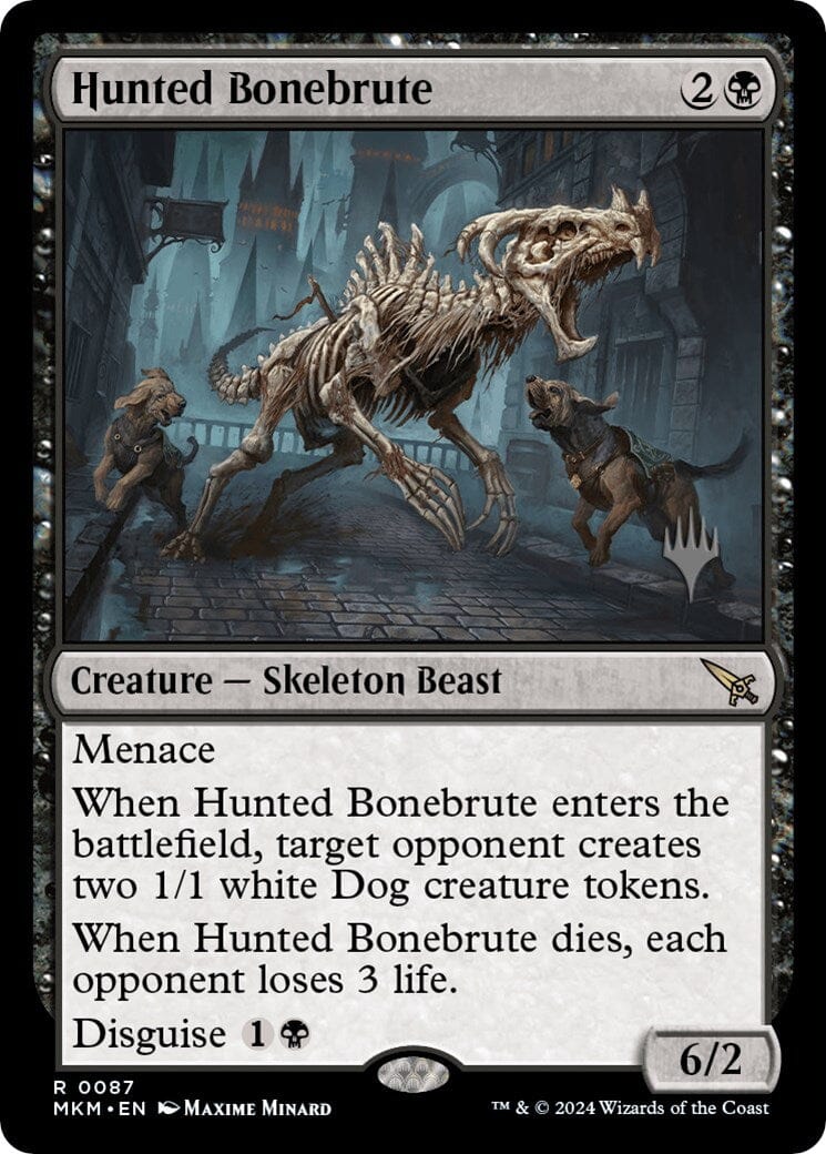 Hunted Bonebrute (Promo Pack) [Murders at Karlov Manor Promos] MTG Single Magic: The Gathering  | Multizone: Comics And Games