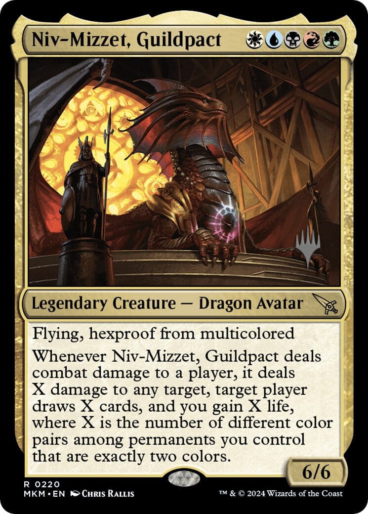 Niv-Mizzet, Guildpact (Promo Pack) [Murders at Karlov Manor Promos] MTG Single Magic: The Gathering  | Multizone: Comics And Games