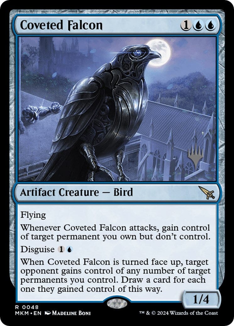 Coveted Falcon (Promo Pack) [Murders at Karlov Manor Promos] MTG Single Magic: The Gathering  | Multizone: Comics And Games