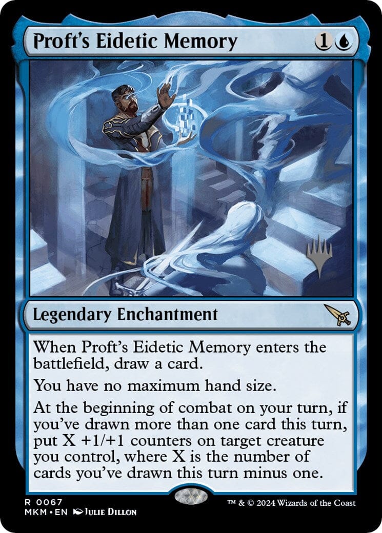 Proft's Eidetic Memory (Promo Pack) [Murders at Karlov Manor Promos] MTG Single Magic: The Gathering  | Multizone: Comics And Games