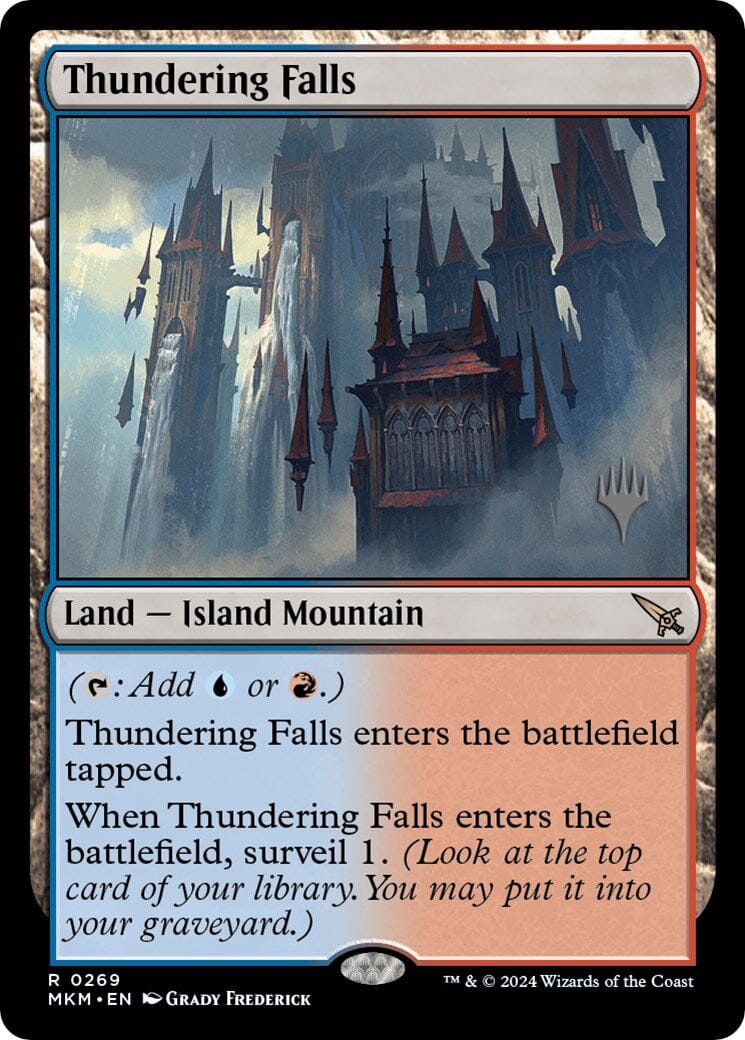 Thundering Falls (Promo Pack) [Murders at Karlov Manor Promos] MTG Single Magic: The Gathering  | Multizone: Comics And Games