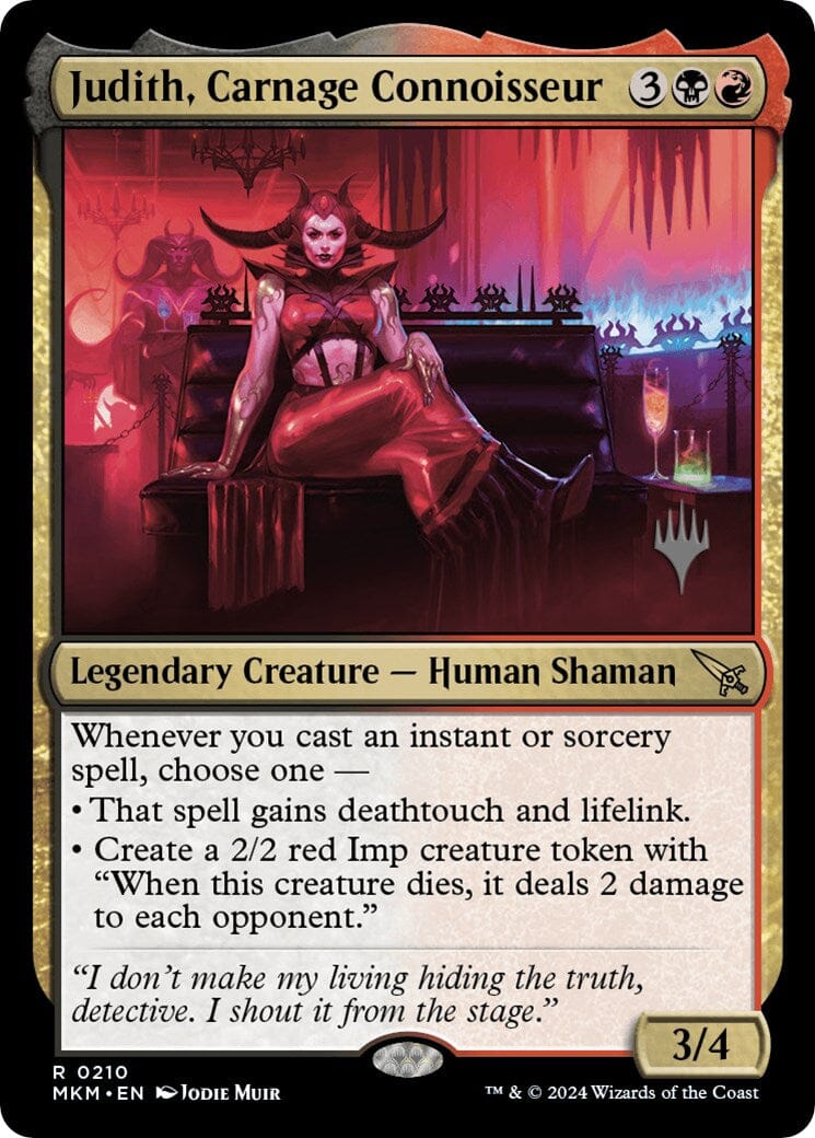 Judith, Carnage Connoisseur (Promo Pack) [Murders at Karlov Manor Promos] MTG Single Magic: The Gathering  | Multizone: Comics And Games