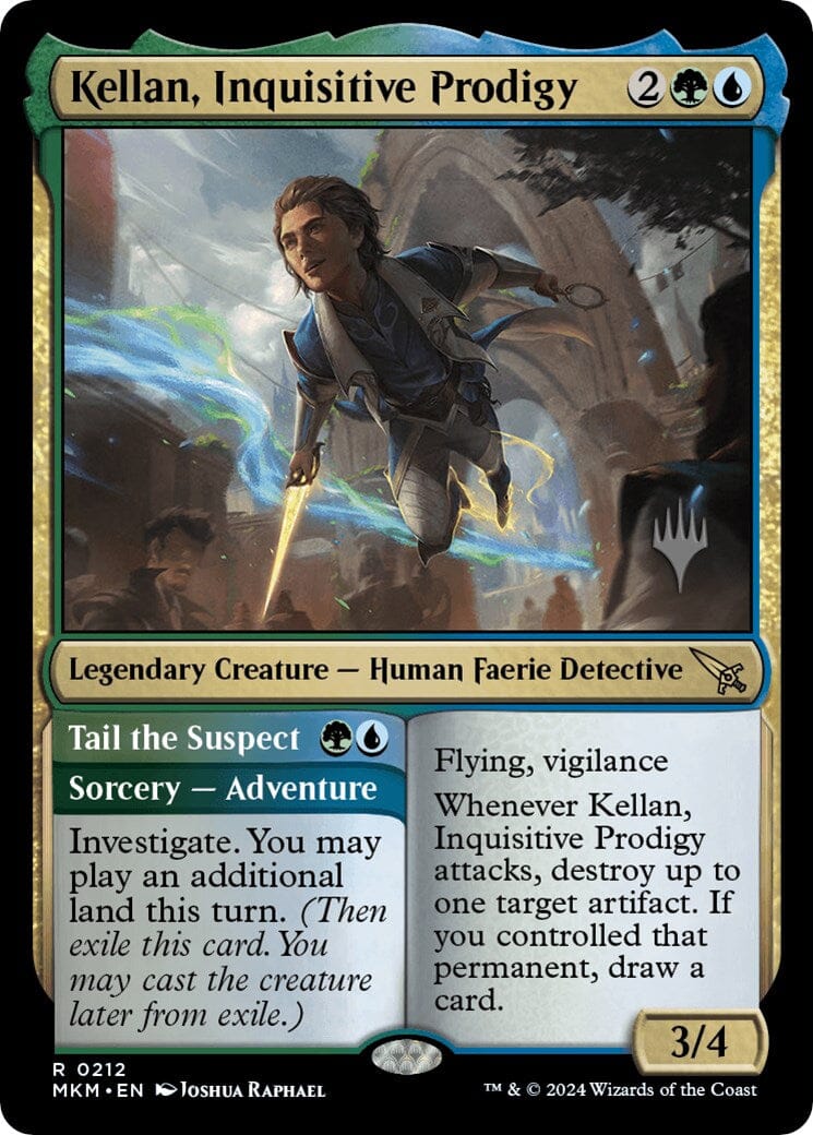 Kellan, Inquisitive Prodigy // Tail the Suspect (Promo Pack) [Murders at Karlov Manor Promos] MTG Single Magic: The Gathering  | Multizone: Comics And Games