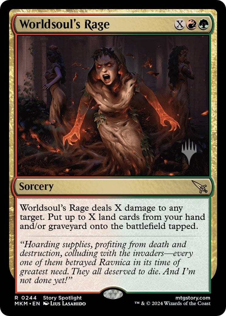 Worldsoul's Rage (Promo Pack) [Murders at Karlov Manor Promos] MTG Single Magic: The Gathering  | Multizone: Comics And Games