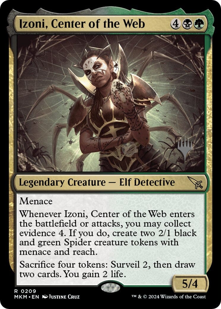 Izoni, Center of the Web (Promo Pack) [Murders at Karlov Manor Promos] MTG Single Magic: The Gathering  | Multizone: Comics And Games