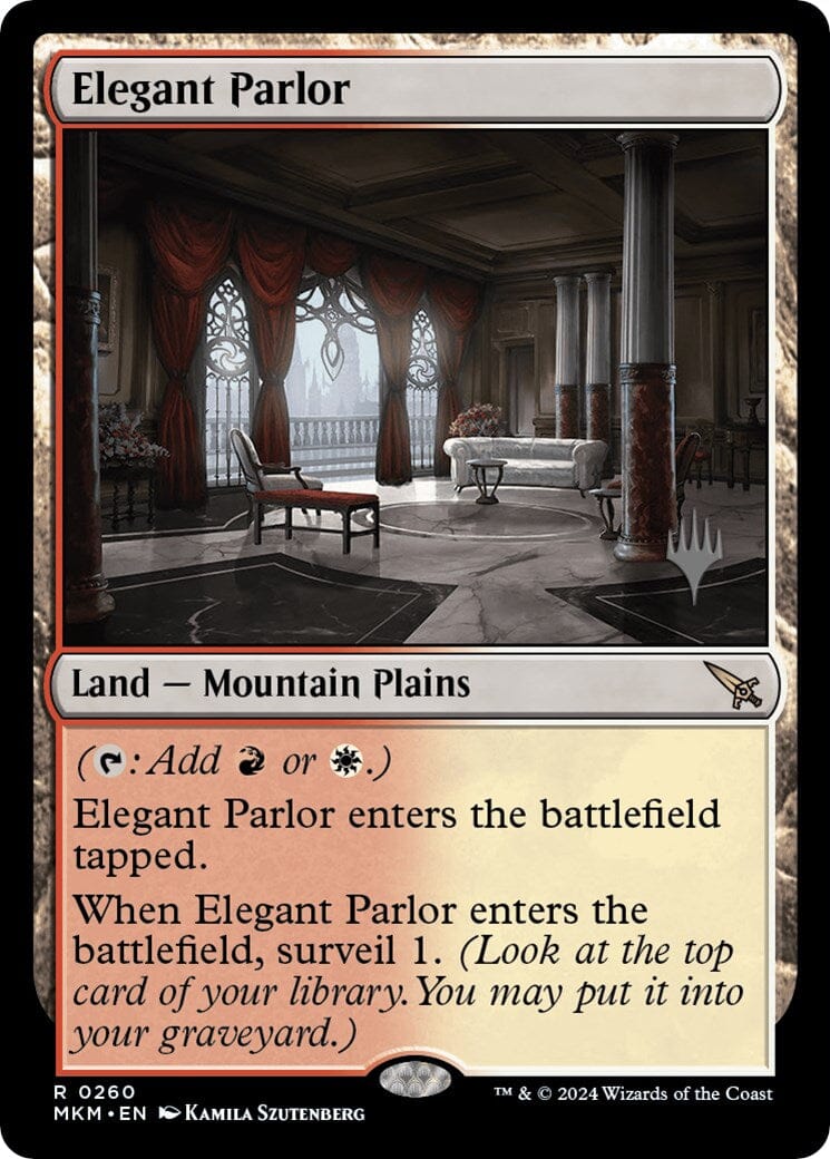 Elegant Parlor (Promo Pack) [Murders at Karlov Manor Promos] MTG Single Magic: The Gathering  | Multizone: Comics And Games