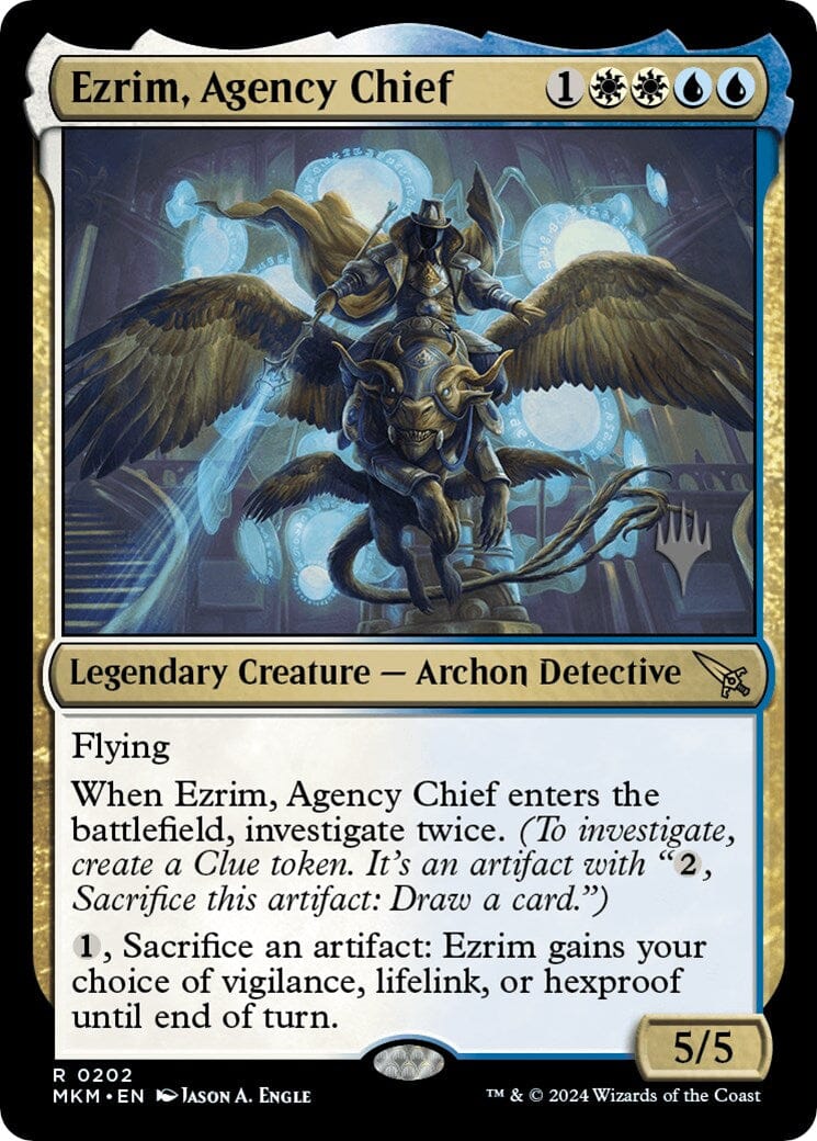 Ezrim, Agency Chief (Promo Pack) [Murders at Karlov Manor Promos] MTG Single Magic: The Gathering  | Multizone: Comics And Games