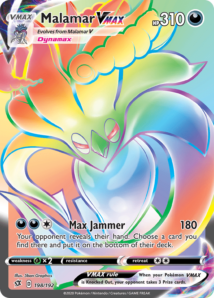Malamar VMAX (198/192) [Sword & Shield: Rebel Clash] Pokemon Single Pokémon  | Multizone: Comics And Games