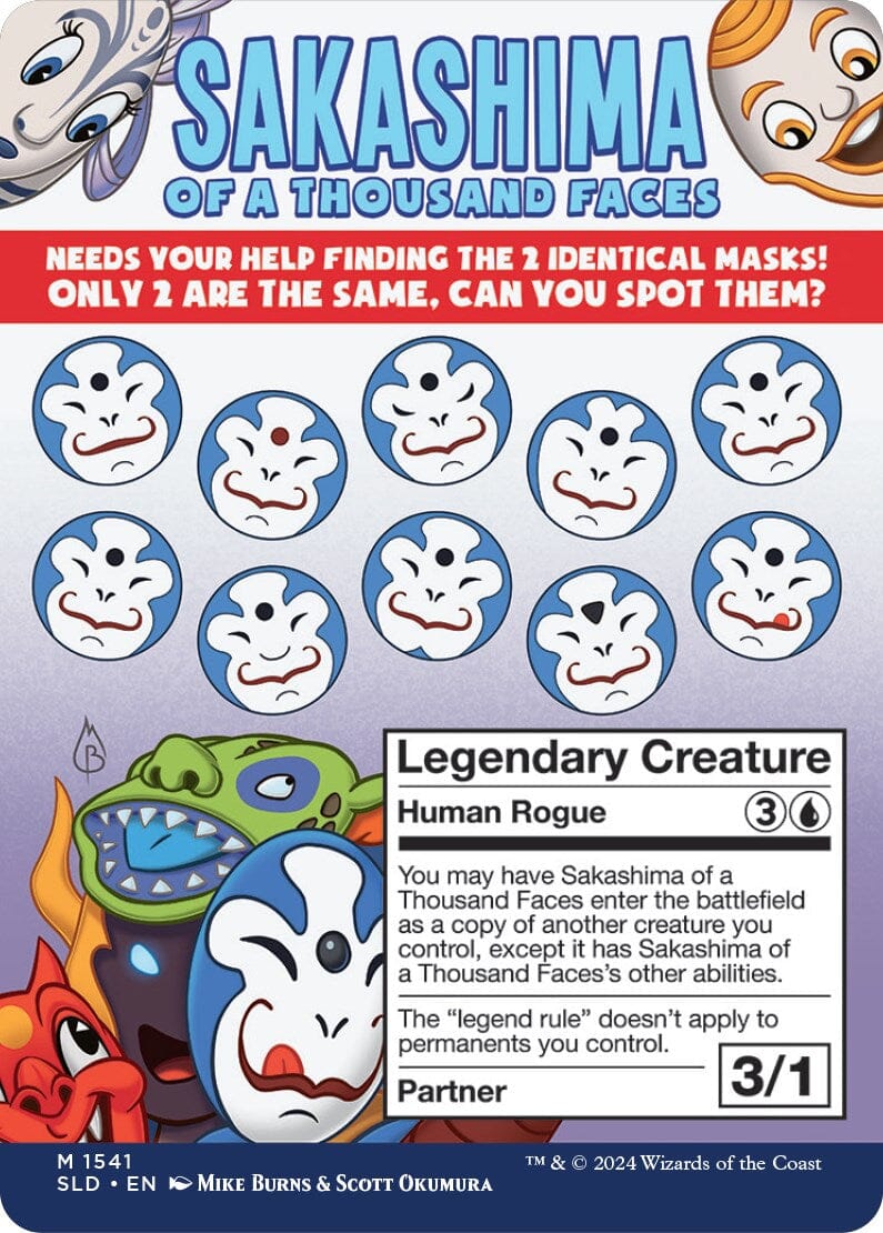 Sakashima of a Thousand Faces [Secret Lair Drop Series] MTG Single Magic: The Gathering  | Multizone: Comics And Games