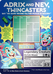 Adrix and Nev, Twincasters (Rainbow Foil) [Secret Lair Drop Series] MTG Single Magic: The Gathering  | Multizone: Comics And Games