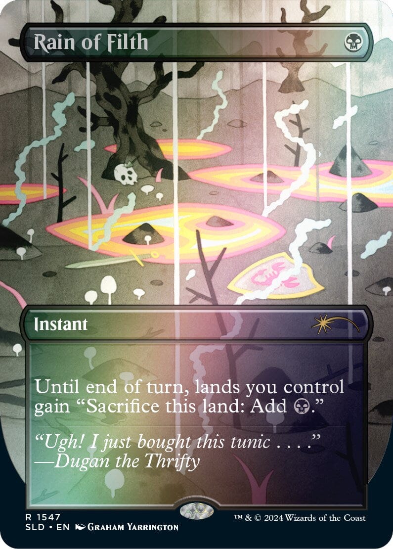 Rain of Filth (Rainbow Foil) [Secret Lair Drop Series] MTG Single Magic: The Gathering  | Multizone: Comics And Games