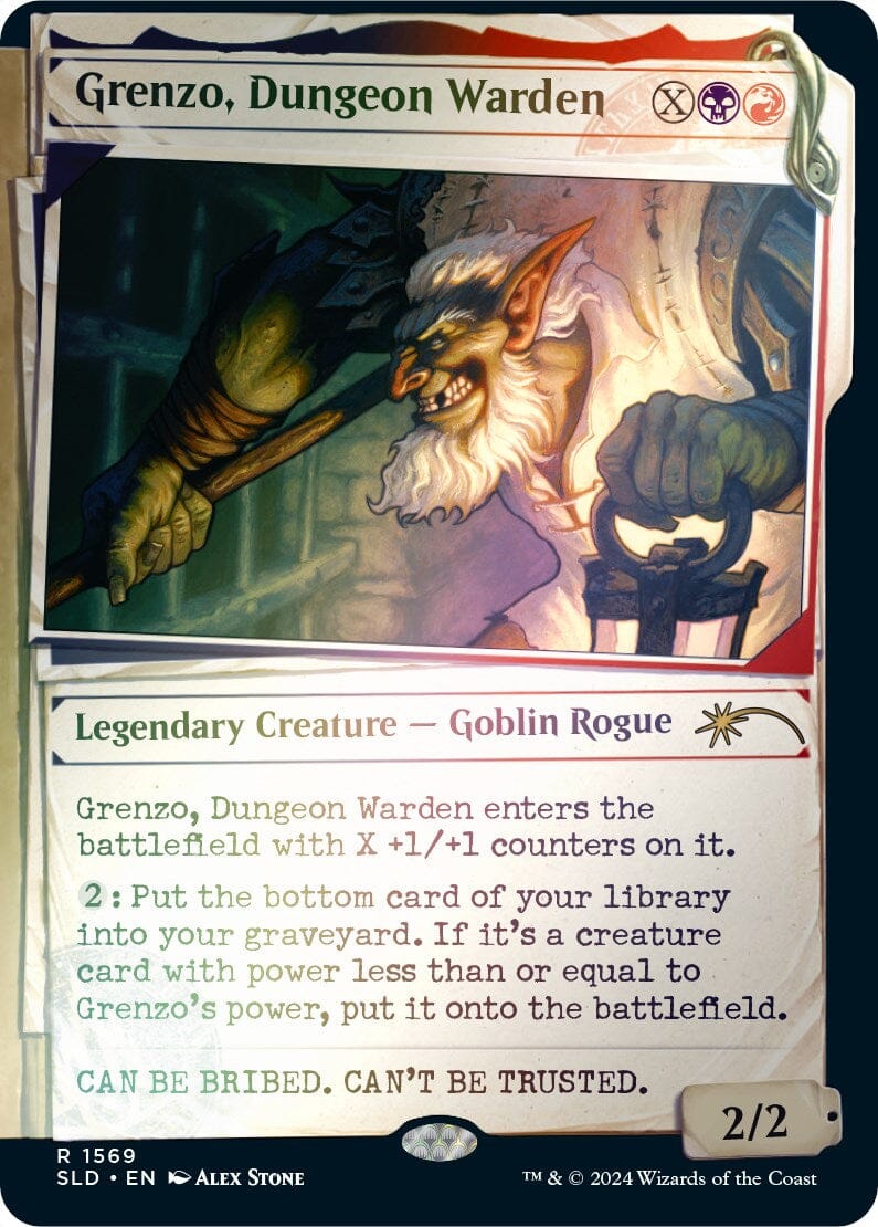 Grenzo, Dungeon Warden (Rainbow Foil) [Secret Lair Drop Series] MTG Single Magic: The Gathering  | Multizone: Comics And Games