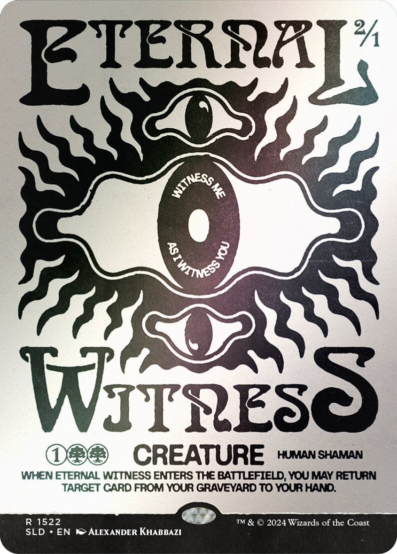 Eternal Witness (1522) (Rainbow Foil) [Secret Lair Drop Series] MTG Single Magic: The Gathering  | Multizone: Comics And Games