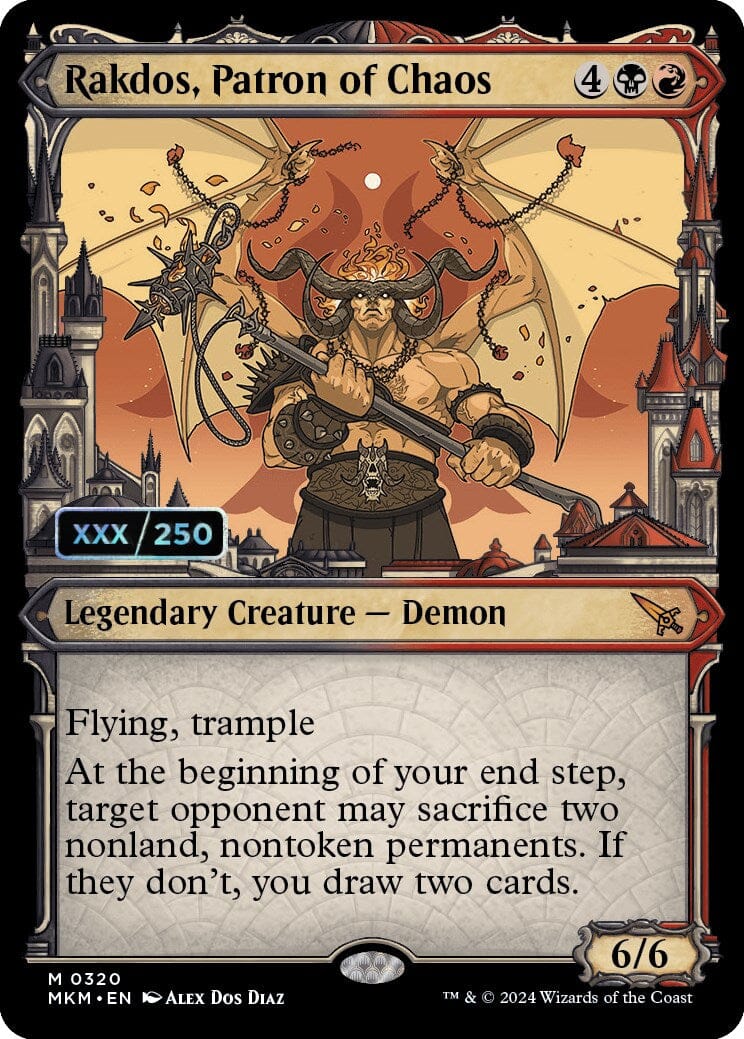 Rakdos, Patron of Chaos (Serialized) [Murders at Karlov Manor] MTG Single Magic: The Gathering  | Multizone: Comics And Games