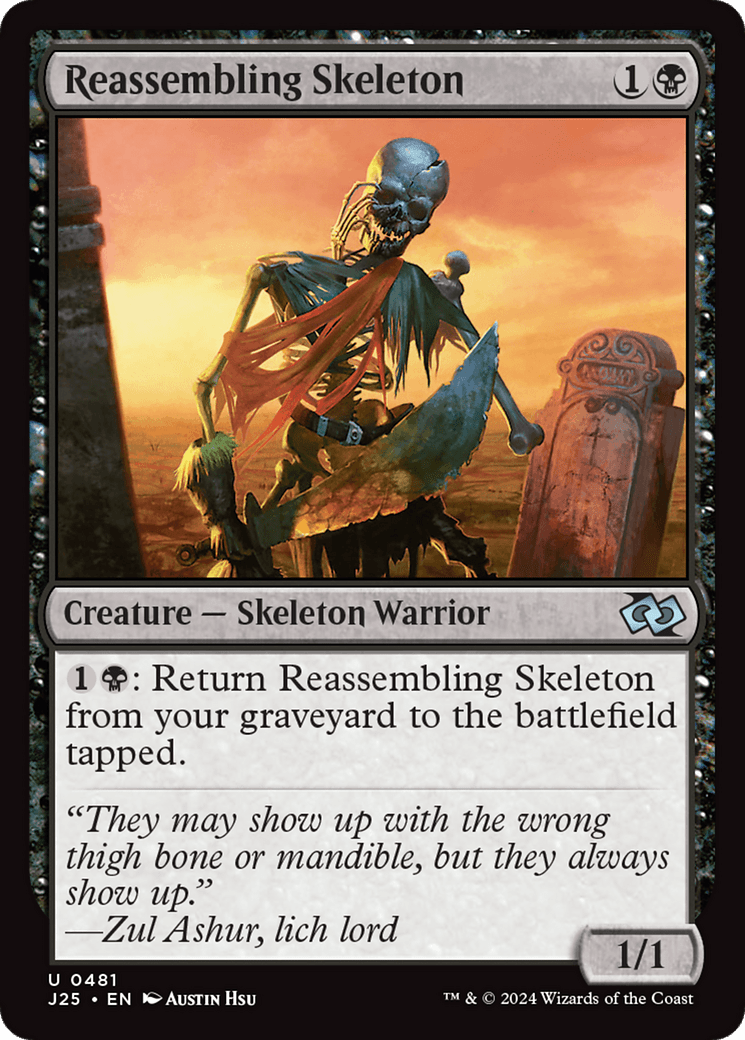 Reassembling Skeleton [Foundations Jumpstart] MTG Single Magic: The Gathering  | Multizone: Comics And Games