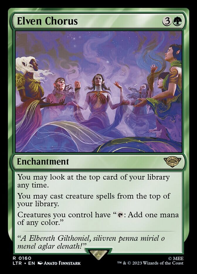 Elven Chorus [The Lord of the Rings: Tales of Middle-Earth] MTG Single Magic: The Gathering  | Multizone: Comics And Games