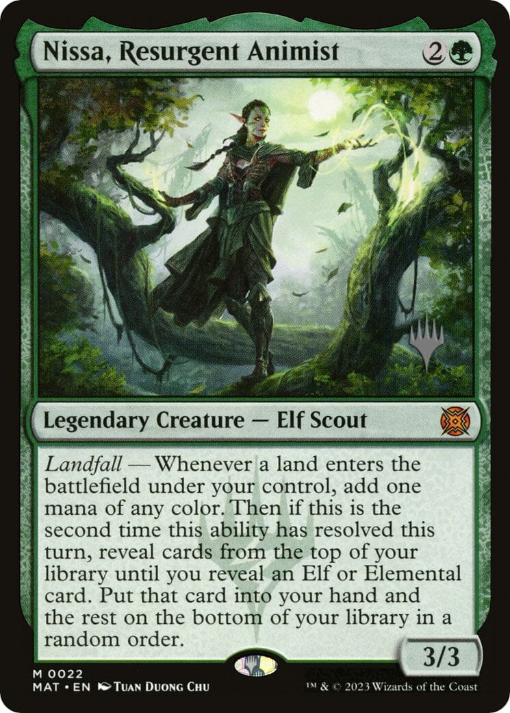 Nissa, Resurgent Animist (Promo Pack) [Murders at Karlov Manor Promos] MTG Single Magic: The Gathering  | Multizone: Comics And Games