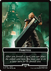 Foretell // Treasure Double-Sided Token (Surge Foil) [FINAL FANTASY Commander Tokens] MTG Single Magic: The Gathering  | Multizone: Comics And Games