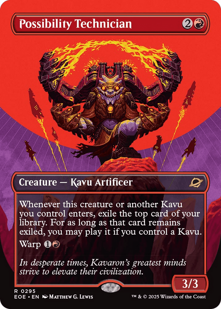 Possibility Technician (Borderless) [Edge of Eternities] MTG Single Magic: The Gathering  | Multizone: Comics And Games