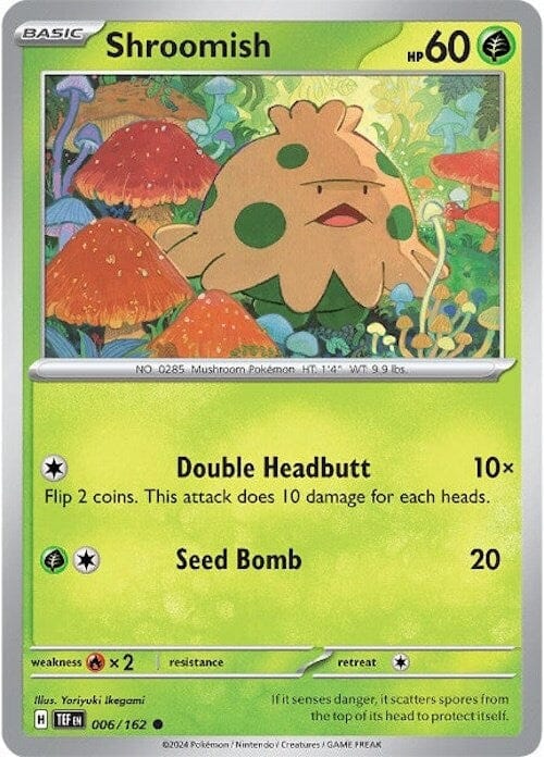 Shroomish (006/162) [Scarlet & Violet: Temporal Forces] Pokemon Single Pokémon  | Multizone: Comics And Games