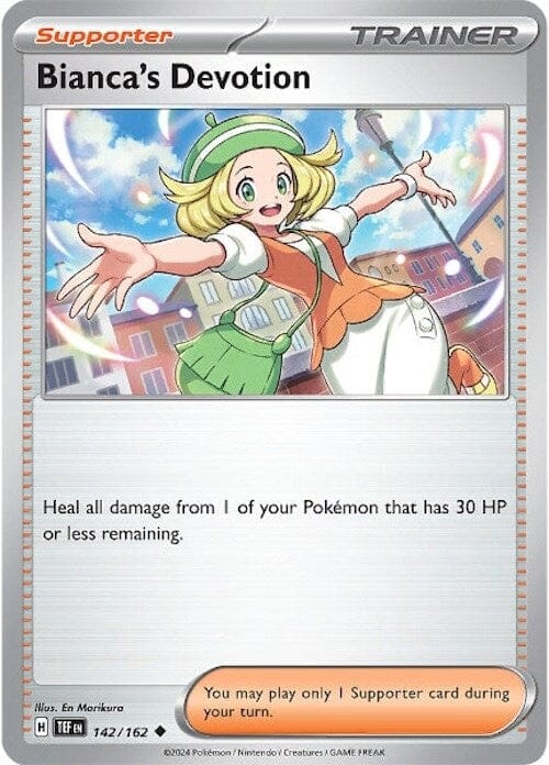 Bianca's Devotion (142/162) [Scarlet & Violet: Temporal Forces] Pokemon Single Pokémon  | Multizone: Comics And Games