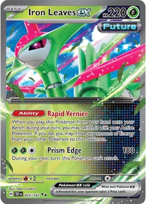 Iron Leaves ex (025/162) [Scarlet & Violet: Temporal Forces] Pokemon Single Pokémon  | Multizone: Comics And Games