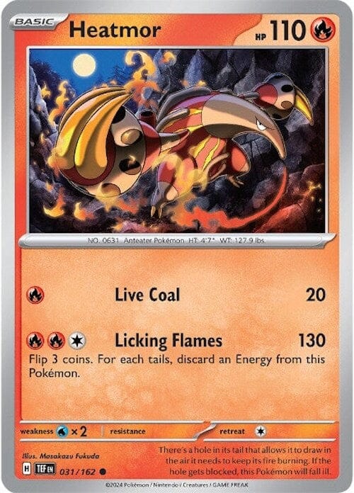 Heatmor (031/162) [Scarlet & Violet: Temporal Forces] Pokemon Single Pokémon  | Multizone: Comics And Games
