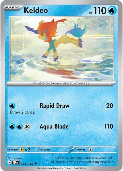 Keldeo (044/162) [Scarlet & Violet: Temporal Forces] Pokemon Single Pokémon  | Multizone: Comics And Games