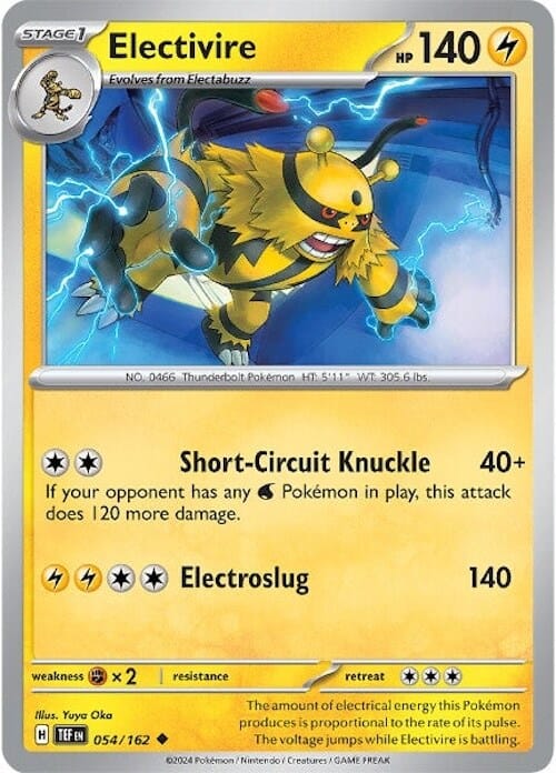 Electivire (054/162) [Scarlet & Violet: Temporal Forces] Pokemon Single Pokémon  | Multizone: Comics And Games