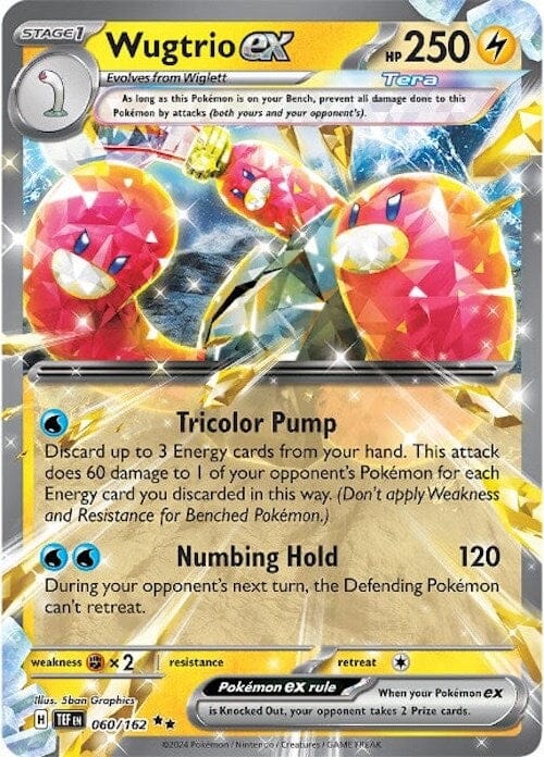 Wugtrio ex (060/162) [Scarlet & Violet: Temporal Forces] Pokemon Single Pokémon  | Multizone: Comics And Games